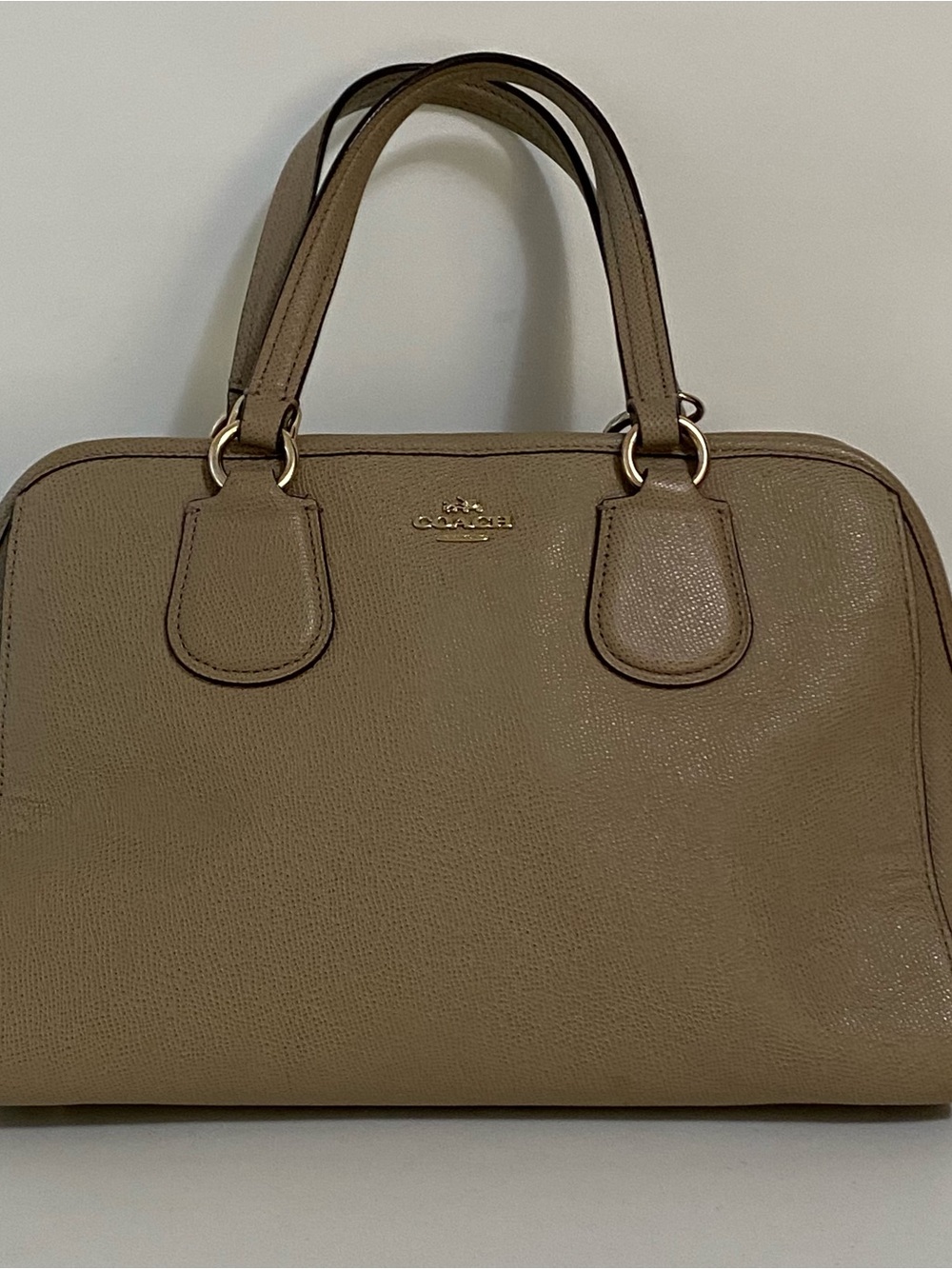 Coach Nolita TanLeather Satchel Shoulder Bag
